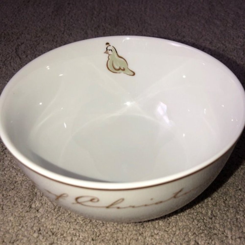 Pier 1 Partridge in‎ a pear Tree 12 days of Christmas Soup Cereal Bowl
